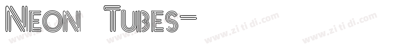 Neon Tubes字体转换